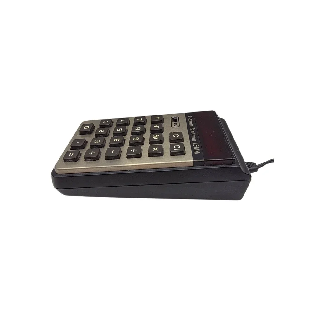 Vintage Canon palmtronic LE-81M Calculator w/ Power Adapter - Tested & Works -